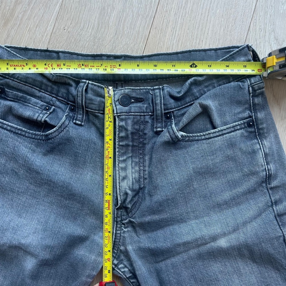 Levi's 511 Slim Fit Jeans 32x29‎ Gray Charcoal Stonewash Denim Casual Classic - Picture 8 of 13